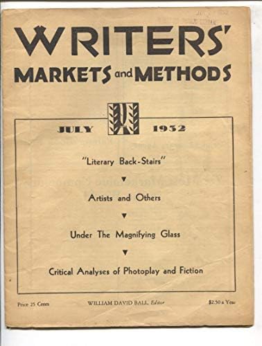 Писательские пазари и методи 7/1932 -Автор криминалната хроника Артър Т.е. Berks-Приказки за колежа-VG