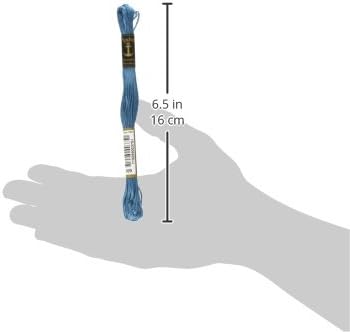 Мулине за бродиране Anchor от шест нишки от 8,75 Ярда-Surf Blue Medium (Опаковка от 12 броя)