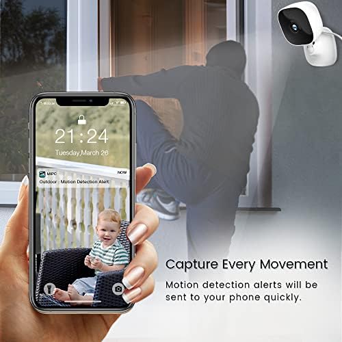 Интелигентна Камера за Сигурност за Бебефони и радионяни, Вътрешна камера 1080p HD за домашна сигурност с нощно виждане, Безжична WiFi, Камера за дете /по-големи / на дома?