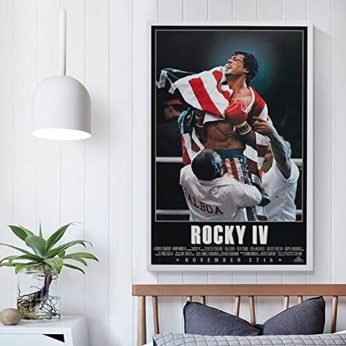 Плакат на филма Роки Iv, Художествен Плакат на Платно И Стенни Художествена картина, Принт, Модерен Семеен Декор за Спалня, Плакати 12x18 инча (30x45 см)