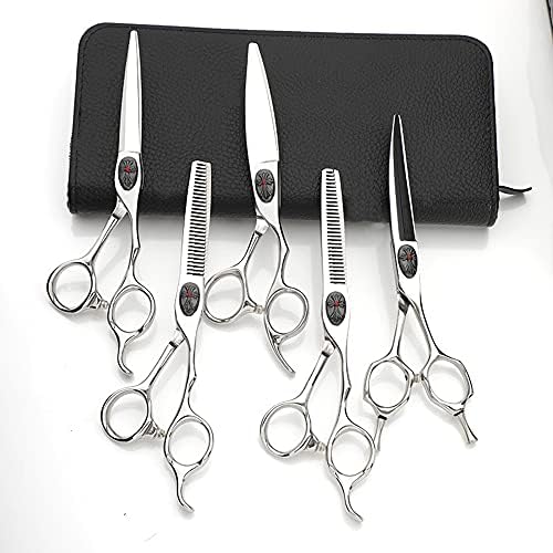 Комплекти Ножици за Подстригване на коса ASJD, Професионален Набор от Ножици за Подстригване от Висок Клас, за Подстригване на коса при Мъжете е Женско на Домашния салон, 6 инча