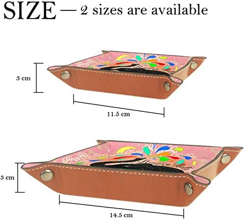 Сгъваем Тава за игра на зарове с колела, Кожени Квадратни Корита за Бижута и Часовници, ключове, монети, кутия за съхранение на шоколадови бонбони 14,5 см /5,7 инча Happy Holi
