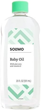 Brand - Бебешко олио Solimo с Алое Вера и витамин E, 20 Течни унции