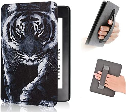 Калъф за Kindle Paperwhite 11-то поколение освобождаване от 2021 г., Защитен Калъф с каишка за ръка, Автоматично включване / изключване