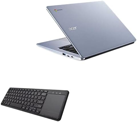Клавиатурата на BoxWave, съвместима с Acer Chromebook 314 (CB314-2H) - Клавиатура MediaOne със сензорен панел, клавиатура в пълен размер, USB, безжичен тракпад за КОМПЮТЪР, за Acer Chromebook 314 (CB3