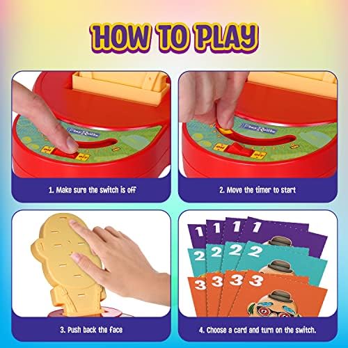 PlayRoute Всплывающая игра Със Смешно Лице | Забавна игра за деца на възраст 4-6-8 години и повече | Предучилищна игра и Семейна игра за момичета и момчета | Всплывающая играчка за един или повече играчи