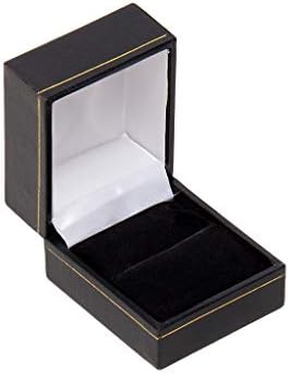 Подарък Кутия с Черен Ринг Класически дизайн Cartier От изкуствена кожа