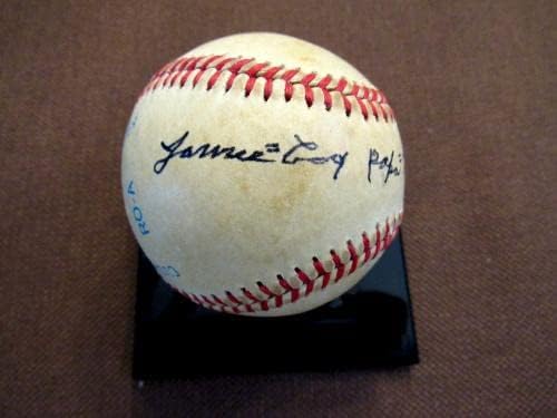 Джеймс Kool Татко Бел Старс Грейс Копито Подписа Автограф Vtg Macphail Oal Baseball Jsa - Бейзболни Топки С Автографи