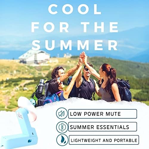 Преносим Мини-ръчно фен Orapink, Сгъваем джобен вентилатор 3 в 1, USB-акумулаторна Малък Вентилатор за пътуване и за съхранение, подходяща за деца, жени, къщи, пътуване, къ?