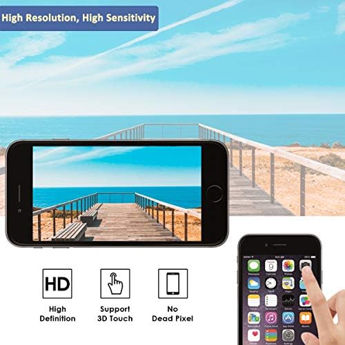 Yodoit за iPhone SE 2022/3 Подмяна на екрана Черен Сензорен цифров преобразувател и LCD дисплей Пълна Монтаж на Дигитайзер и Набор от инструменти за ремонт, протектор Модели A27