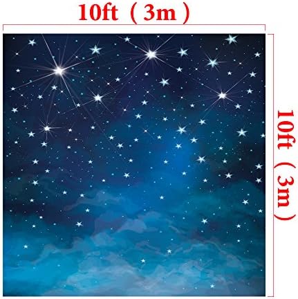 Кейт 10x10ft/3x3 м Вечер в Синьото Небе, Снимки, Фонове Звезден Фон Звездна Нощ на Фона на Небето Фон Детски Рожден Ден фотографско студио