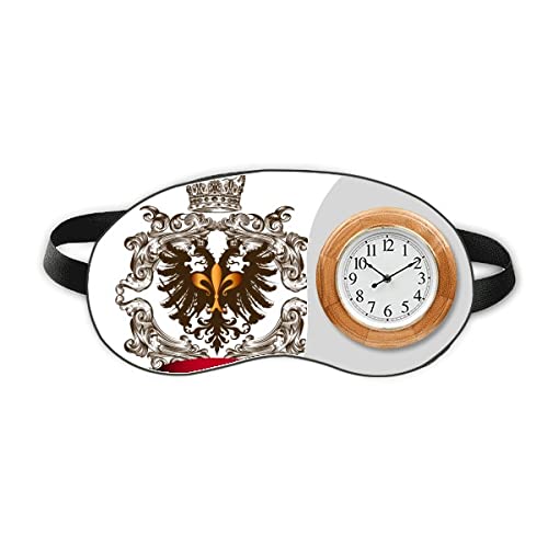 Емблемата На Двупосочна Орел Европа Sleep Eye Head Clock Пътна Абажурная На Кутията