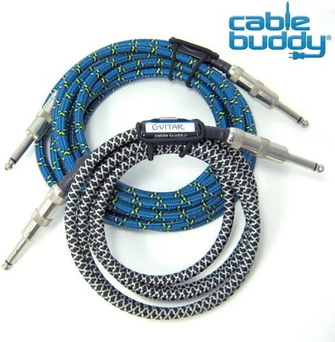 Кабел Buddy, 5 опаковки, черно - Cable Организаторите с цветни стикери идентификационными
