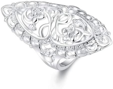 Бижута Aura от красивия 925 сребро, бижута сватба в ретро стил, дамски пръстени, горещ подарък (6)