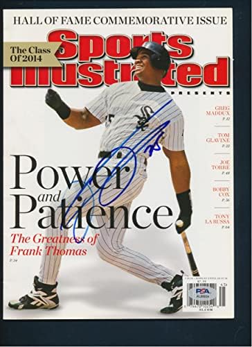 Франк Томас Подписа за Спортс илюстрейтид с Автограф на PSA/ДНК AL88934 - Списания MLB с автограф