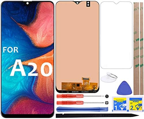 за A20 Подмяна на LCD екрана е Сензорен Дисплей, Дигитайзер, 6,4(black) за Samsung Galaxy A20 A205 SM-A205F/DS, SM-A205U A205FN A205GN/DS A205YN A205G/DS, SM-A205W