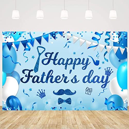 Банер С Ден на Бащата, Синьо Украса в Деня на Бащата, Благодаря, Татко, Празнични Вечерни Бижута, Аксесоари
