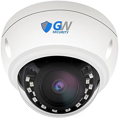 GW Security GW8087MMIC 8MP 4K ПР POE 3X Оптично Увеличение с 2.8-8 мм, Куполната Камера за Сигурност с Двигател Обектив, Вграден микрофон, Откриване на човек