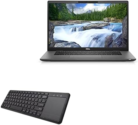 Клавиатурата на BoxWave, съвместима с Dell Latitude 7520 - Клавиатура MediaOne със сензорен панел, клавиатура в пълен размер, USB, безжичен тракпад за КОМПЮТЪР Dell Latitude 7520 - Черно jet black