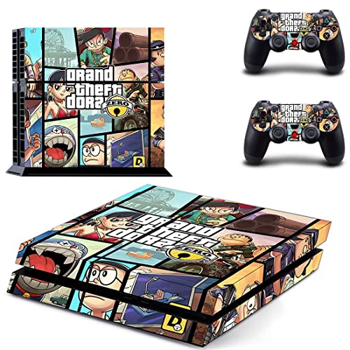 За PS4 SLIM - Играта Grand GTA Theft And Auto Стикер на корицата на PS4 или PS5 За конзолата PlayStation 4 или 5 и контролери Vinyl Стикер DUC-5321