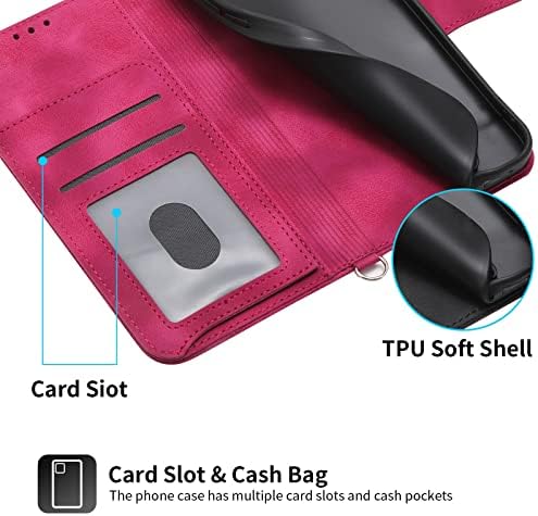 Калъф за телефон XueXiang, Съвместим с Oppo Realme 9 i/A36/A76/A96, една Чанта-портфейл със собственик на кредитната карта, калъф от мека изкуствена кожа премиум-клас, устойчив на у?