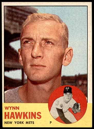 1963 Topps # 334 Уин Хоукинс Ню Йорк Метс (Бейзболна картичка) EX/MT Метс