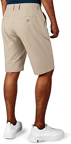 Мъжки къси панталони за голф с плоска предна част 33 000 фута, Гъвкави Водоустойчиви Работни Панталони с Джобове, 10 Туристически панталони