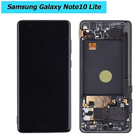 Vvsialeek е Съвместим с Samsung Galaxy NOTE10 LITE Note 10 Lite SM-N770F 6,7-инчов Черно LCD дисплей със сензорен екран и рамными инструменти