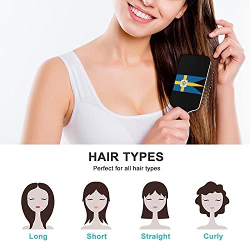 Кралския Шведски Флаг Четка За Коса Скъпа Четка На Въздушна Възглавница Гребен за Мъже И Жени, Подарък За Косата