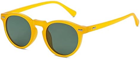 Gleyemor Реколта Поляризирани Слънчеви очила за мъже, Кръгли Слънчеви Очила С Защита UV400, Ретро Ацетатная Дограма за Ръчно изработени