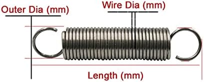 Метално Натяжное устройство AMBAYZ, 1 бр., удължителен кабел, удължителен кабел, Диаметър на проводника 1,8 мм, Диаметър на чучура с плетене на една кука, 11 мм, Дължина 45 мм-500 мм, Стомана, използвана за инструменти