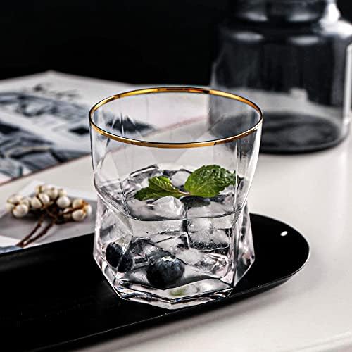 Бирени Чаши LORGL Творчески Геометрични Стъклени Крафтовые Чаши Бира Бирария Стъклена Посуда Чаша За Уиски и Чаша за Пиене на Вода, Кафе Чаши С Лед в Една Чаша