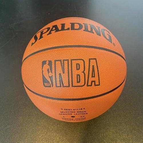 Леброн Джеймс за Първи път подписа договор за мач на звездите от НБА Basketball Game Upper Deck UDA 5/23 - Баскетболни топки с автографи