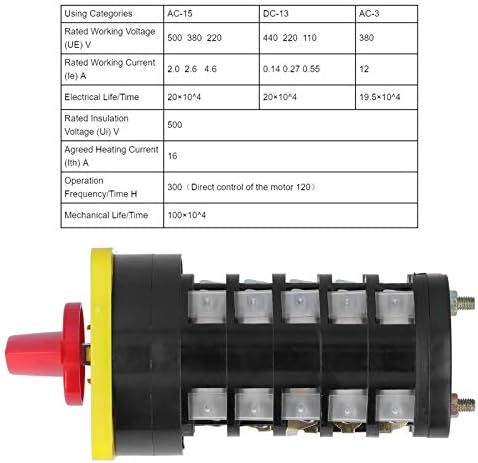 8‑Позиционен Универсален Прекъсвач Fafeicy, Преобразовательный прекъсвач 110-380 В 16A LW5D‑16TM705/7, Управляващ Ключ