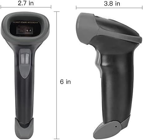1D Лазерен Кабелен и 1D Лазерен Безжичен баркод скенер за плащане на екрана