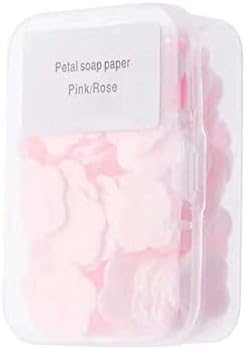 terbklf 4 кутии за еднократна употреба портативни пътни хартиени салфетки, сапуни: Естествена пътни настилки сапун за ръце в опаковка с 4 аромат на розова роза, синя мляко, жълт лимон и жасмин зелен