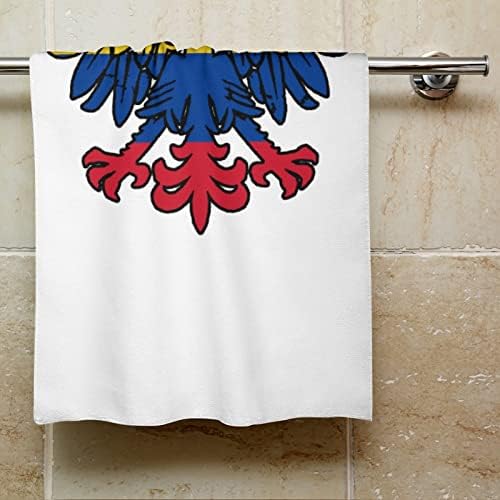 Флаг Колумбия с Полски Орел Кърпи За Ръце, Кърпа За Миене на Лице и Тяло, Мека Гъба с Приятен Принтом за Баня, Кухня, Хотел