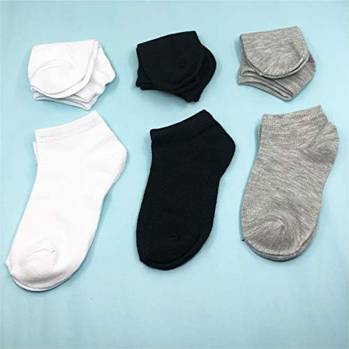 Ниска двойки Jamegio 20 деца нарязани спортни чорапи за момчета и момичета на глезена памук чорапи на пода възглавница ниско деколте чорапи
