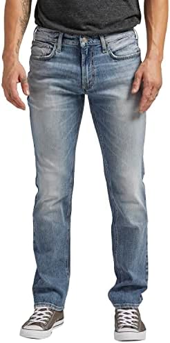 Silver Jeans Co. Мъжки дънки Allan Класически намаляване с директни штанинами