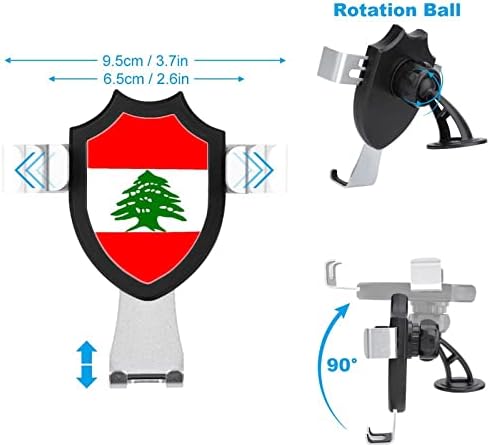 Ливански Флаг Кола Телефона Определяне на Универсална Скоба за отдушник на Мобилен Телефон за Арматурното табло, Поставки за Предното Стъкло