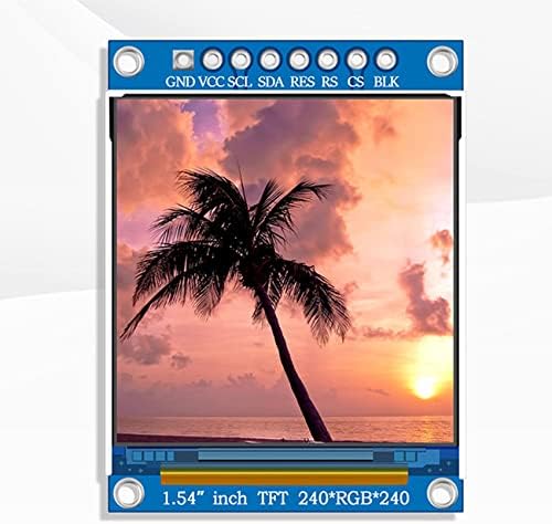 HICCYRODLY 1,54-инчов цветен TFT-дисплей 240X240 с интерфейс IPS LCD-TFT-дисплей (син, 1 бр.)