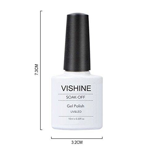 Гел-лак Vishine 10 мл, впитывающийся UV-led гел-лак за нокти, неонов цвят, дизайн на нокти, маникюр (3706)