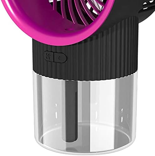 PETSOLA Охлаждащ Вентилатор Цветни лека нощ Електрически Вентилатор Акумулаторна Водна Запотевающий USB Овлажнител за Спални Тенис на Къмпинг, Червен