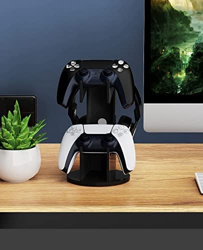 Универсална Поставка MoKo за геймпада и слушалки, стойка за игрален контролер 2 в 1, Органайзер за съхранение за ps5, ps4, Xbox One, серията Xbox, Поставка за контролер, Игрови Аксесоари, черен