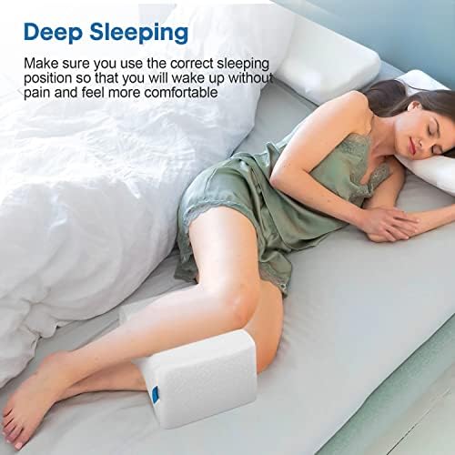 Възглавница за коленете на LESUMI Memory Foam, Възглавница за краката по време на сън, за спане на ребрата и бременни жени - за нивелиране на гръбначния стълб, облекчаване на