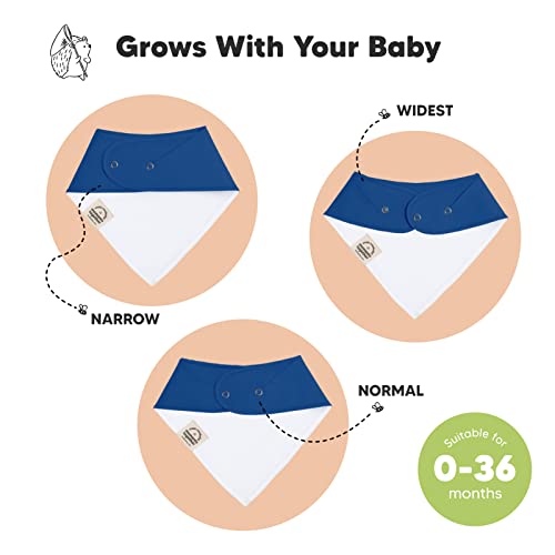 KeaBabies 8 опаковки слюнявчиков от органични бебешки кърпи и 10 x слюнявчиков от бебешки кърпи - Стилни кърпи Унисекс - Лигавници от органичен памук за момчета, момичета,