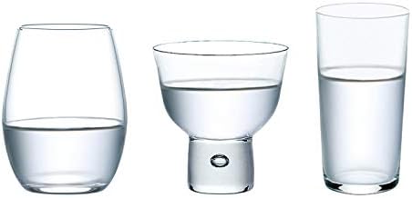 東洋佐々木ガラス G096-T281 Японски Чашка за саке, 200 мл, 130 мл, 150 мл, прозрачни