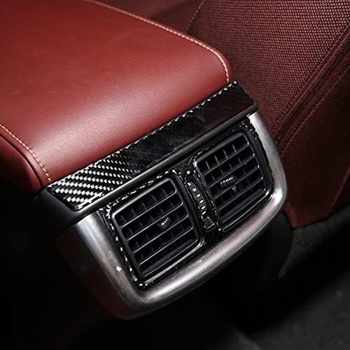 TongSheng за Toyota Hilux 2015 2017 2018 2019 2020 2021 Мека 3D Стикер от Въглеродни Влакна Задната Редица Вентилационна Рамка Тампон Аксесоари За Интериора на Колата