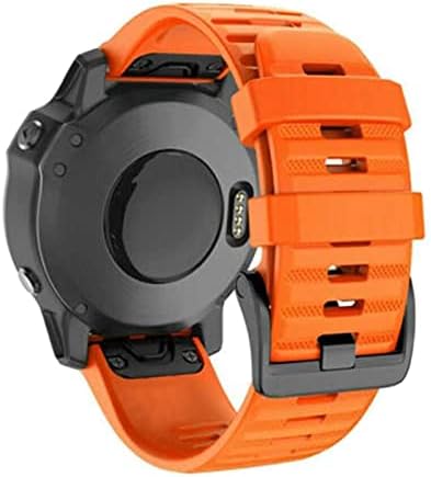 Wscebck Быстросъемный силиконов каучук EasyFit за часовници на Garmin Fenix 6 6X 6SPro 5 5X 5 3HR Forerunner 935 945 Гривна 22-26 мм Лента (Цвят: черен размер: Forerunner 935 945)