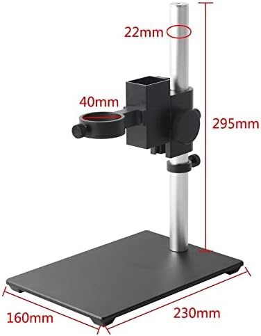 Предметни стъкла лабораторен микроскоп 100x130x56 LED Дигитален Зуум-обектив Микроскоп на Подробности микроскоп (Цвят: D)